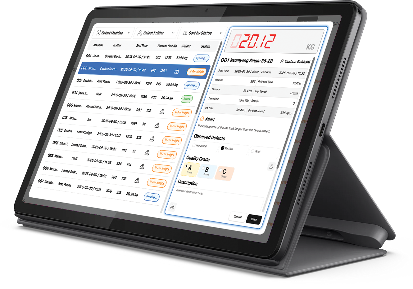 KnitLocal Tablet