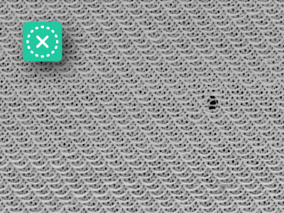 13 Due to the lint or not adjusted machine